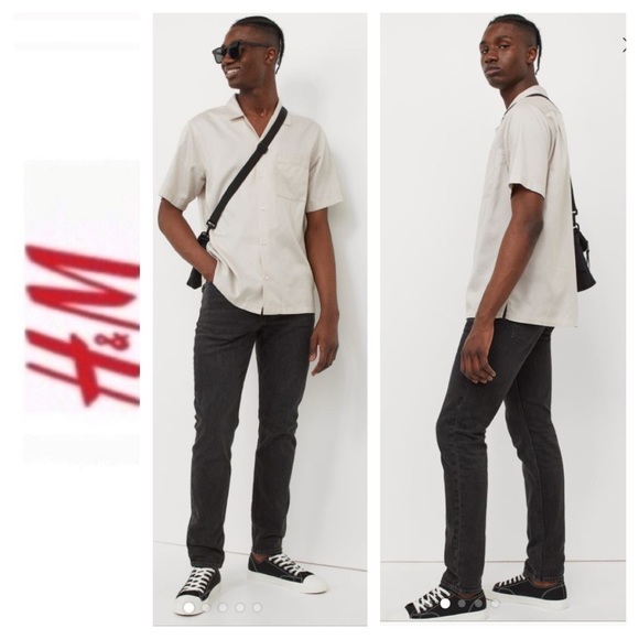 H&M Jeans Hm Black Slim Fit Coupe Etroite Jean 29x28 Poshmark